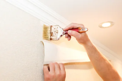 Pose de papier peint à Orcevaux — revêtements muraux et toiles de verre